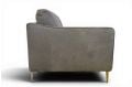 Italia Living Ares Armchair; grey Italian leather chair ex display outlet