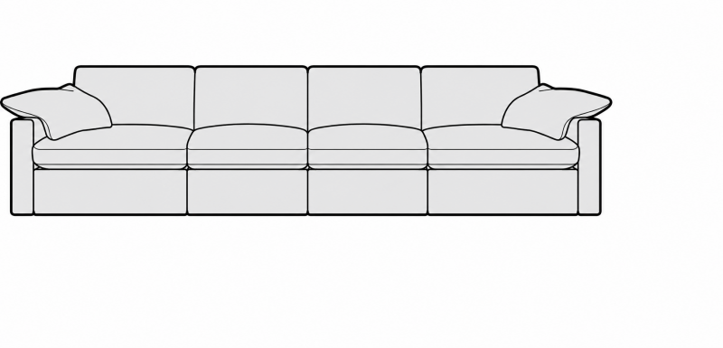NESS XXL Sofa - Sink-in Softness - Modular Sofa - Your Choice