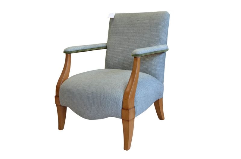 fireside chair UK, art deco accent chair, green bedroom chair