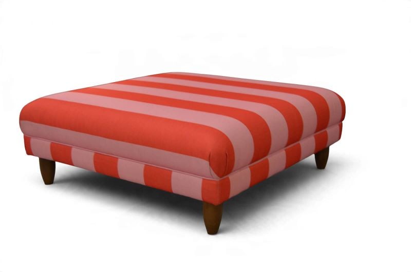 Joules pink stripe footstool Chorley
