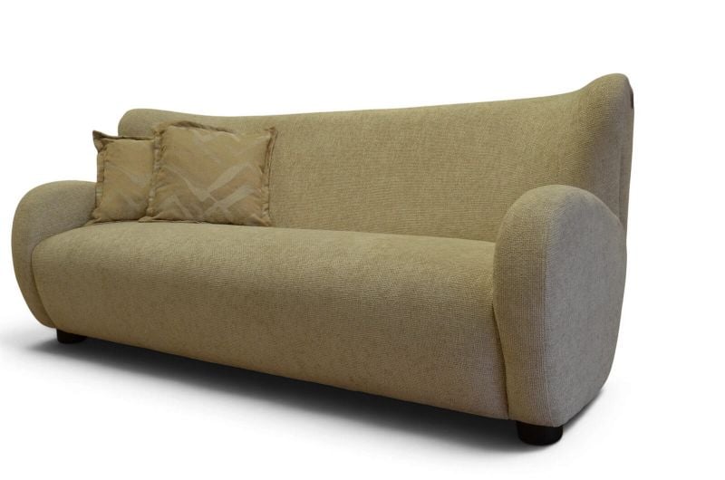 Danetti Evelyn Natural Chunky Weave Three Seater Sofa; ex display Danetti sofas outlet Lancashire