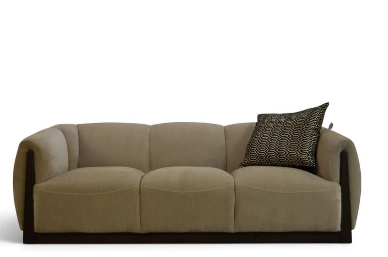 Danetti Teagan 3 Seater Sofa in Champagne Velvet Fabric, ex-display Danetti sofas, sofa outlet Manchester