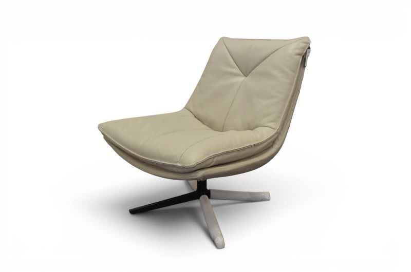 Danetti Swivel Leather Chair, ex display Danetti