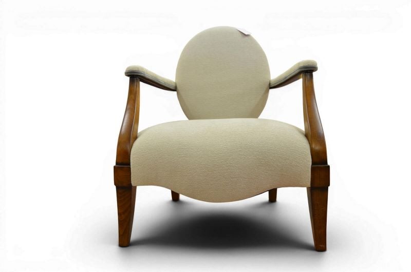 bedroom chair, wooden frame accent chair