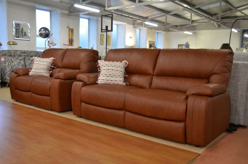 Hemel Italian leather sofas discount designer suite with free London delivery ex display sofa clearance outlet 
