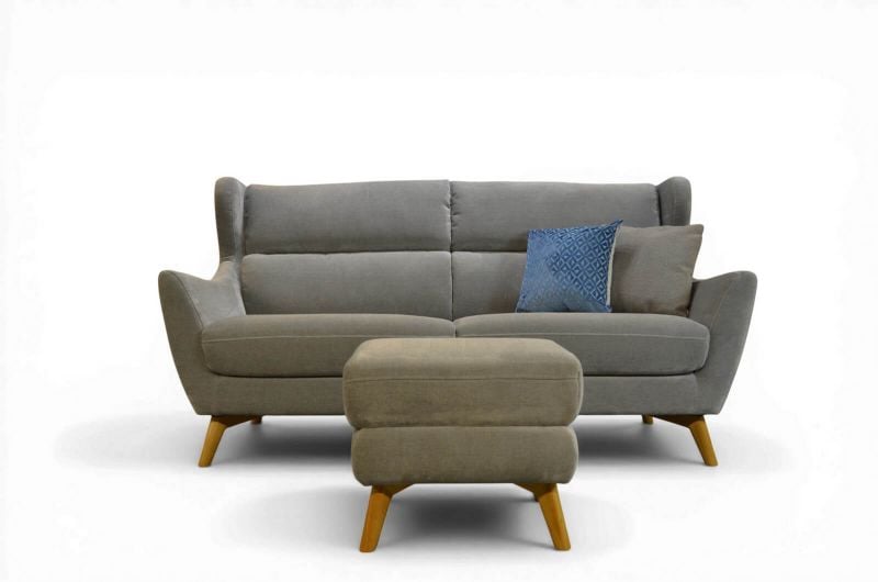 Retro wingback sofa; ex display sofas John Lewis