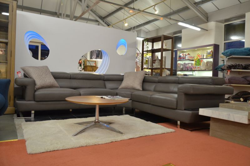 half price designer leather corner sofas in Lancashire