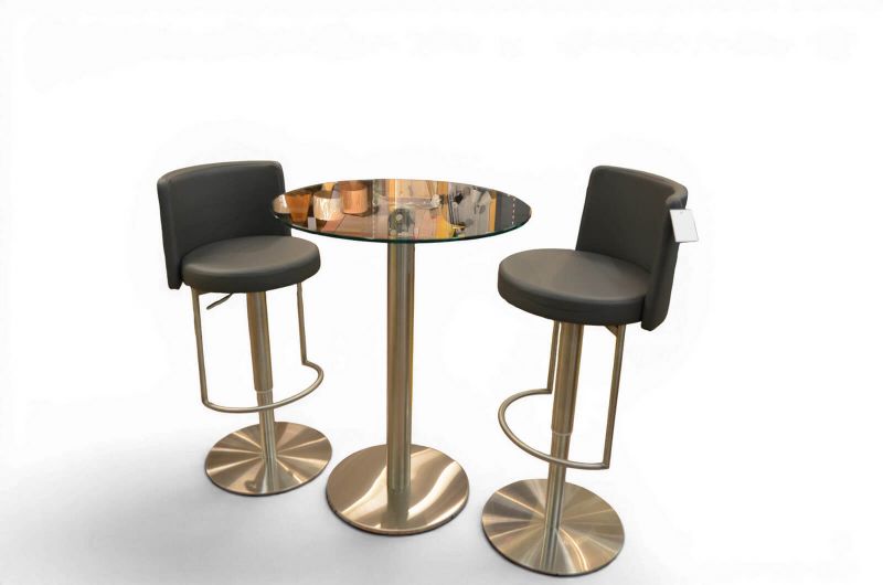 Furniture Village Monza Bar Stools Helsinki Dining Table; ex display Furniture Village outlet