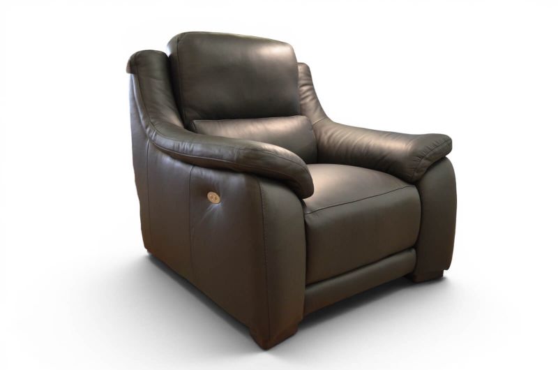 Polo Divani Degano Recliner Chair, ex display Italian leather recliner outlet Chorley