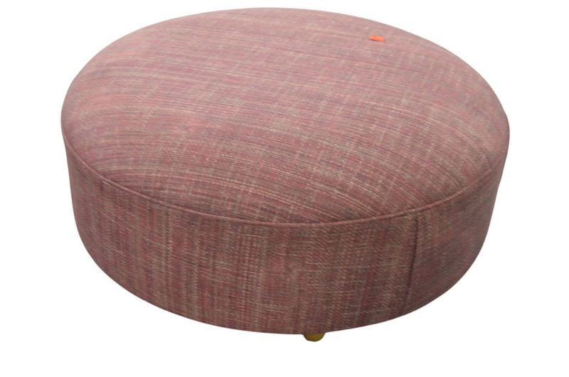 round pink footstool Lancashire