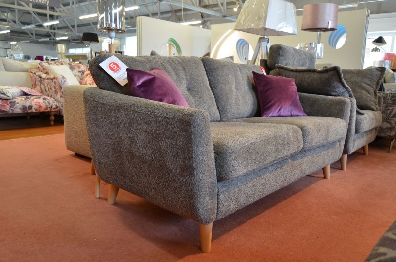 cheap retro sofas Bouclé fabric sofa clearance outlet shop near Chorley