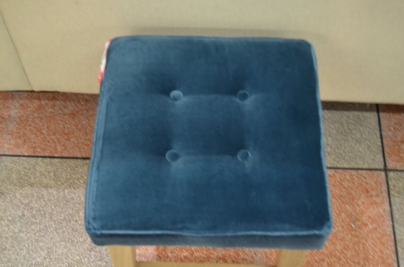 Sofa.com Buttons Short Stool in Matt Velvet Butterscotch Yellow Velvet ...