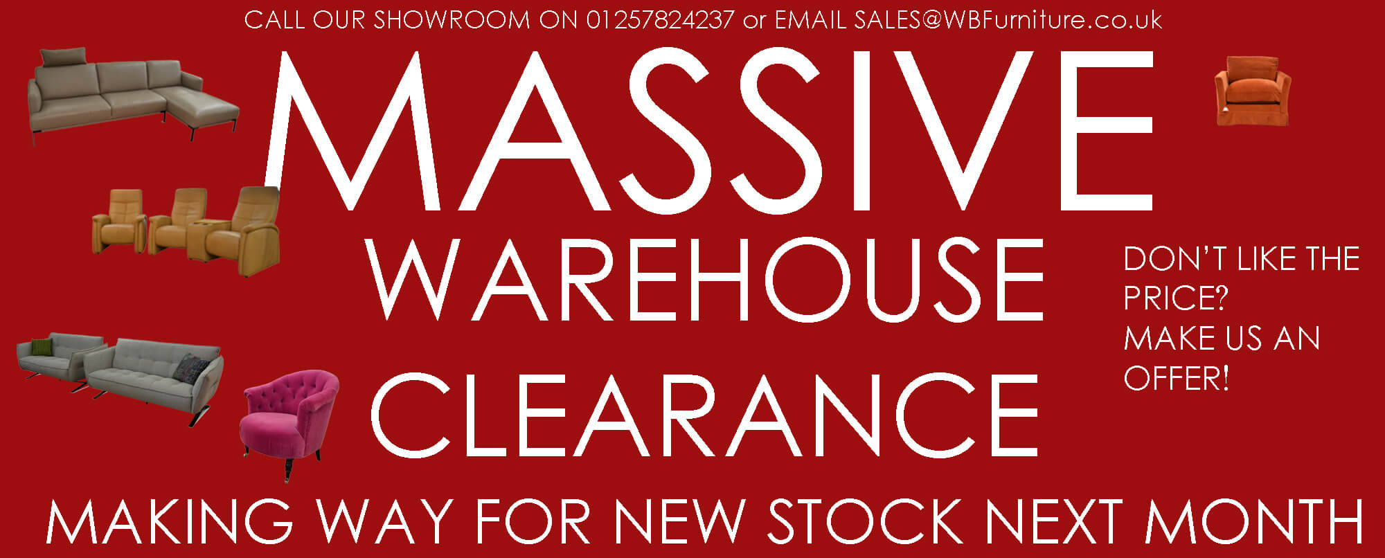 SOFAS WAREHOUSE CLEARANCE SALE • Save BIG on Sofas, Dining Furniture, Cushions, Lighting and More