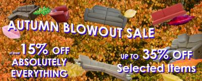 Huge Savings on Luxury Sofas and Furniture in our Autumn Blowout Sale