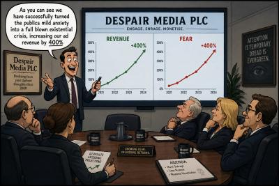 Doomscrolling and Advertising: Why Social Media Wants You Scared