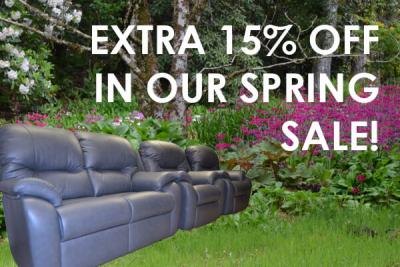SPRING SALE NOW ON! Extra 15% Off Absolutely Everything Including Sofas, Suites and Accessories