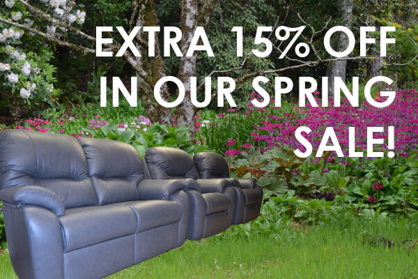 SPRING SALE NOW ON! Extra 15% Off Absolutely Everything Including Sofas, Suites and Accessories