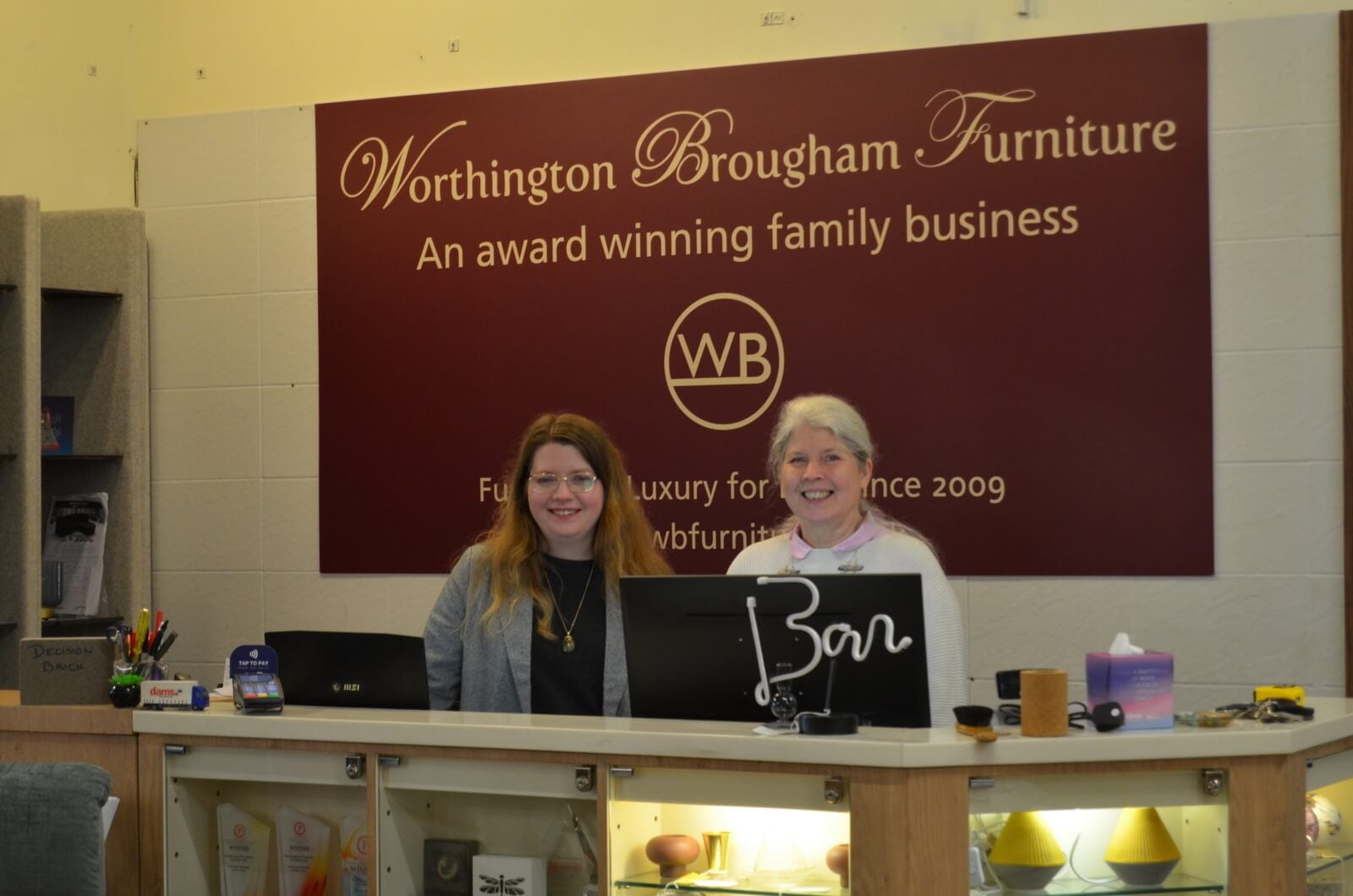 Visit our sofa showroom in Chorley and meet our friendly staff staff photo at Worthington Brougham Furniture
