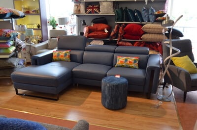 Italian leather corner sofa for half price in Manchester