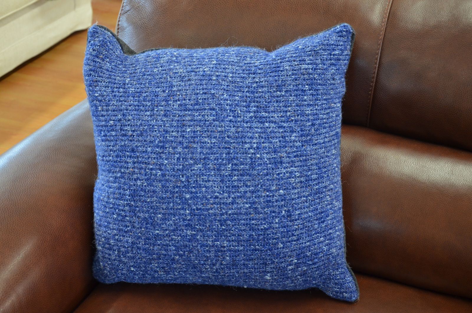 Blue textured sale cushions