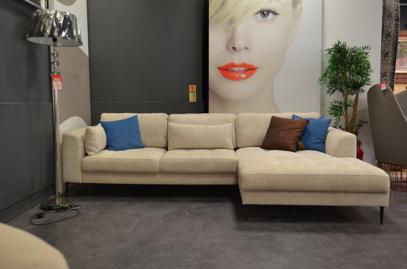 Media lounge store sofa