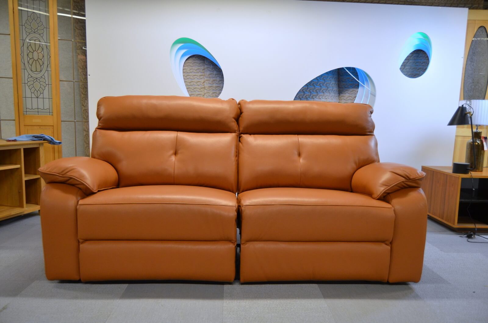 Italian leather sofa recliner sale