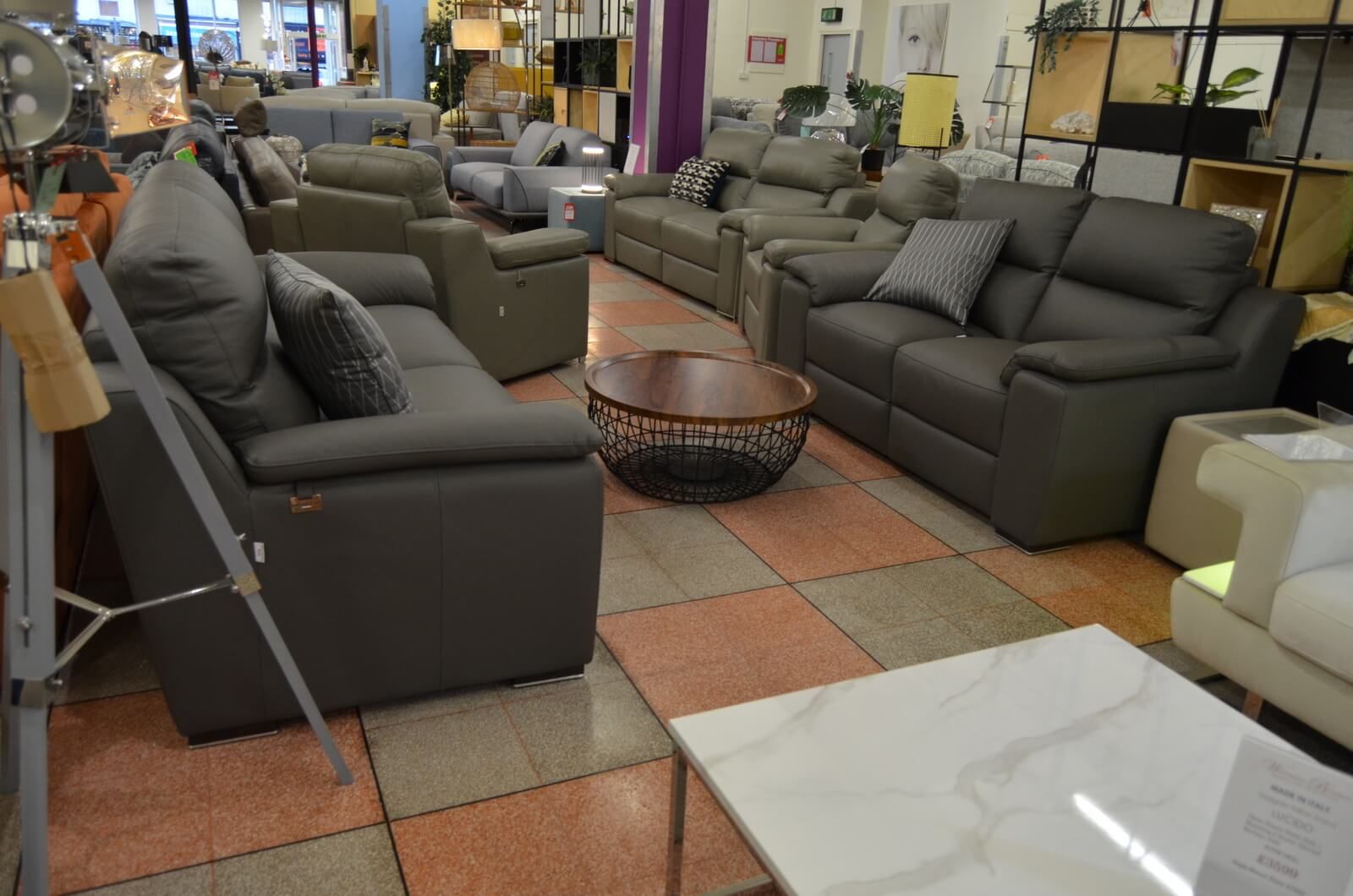 Balerno 2 Piece Suite 2 Seater Sofa and 3 Seater Sofas in Grey