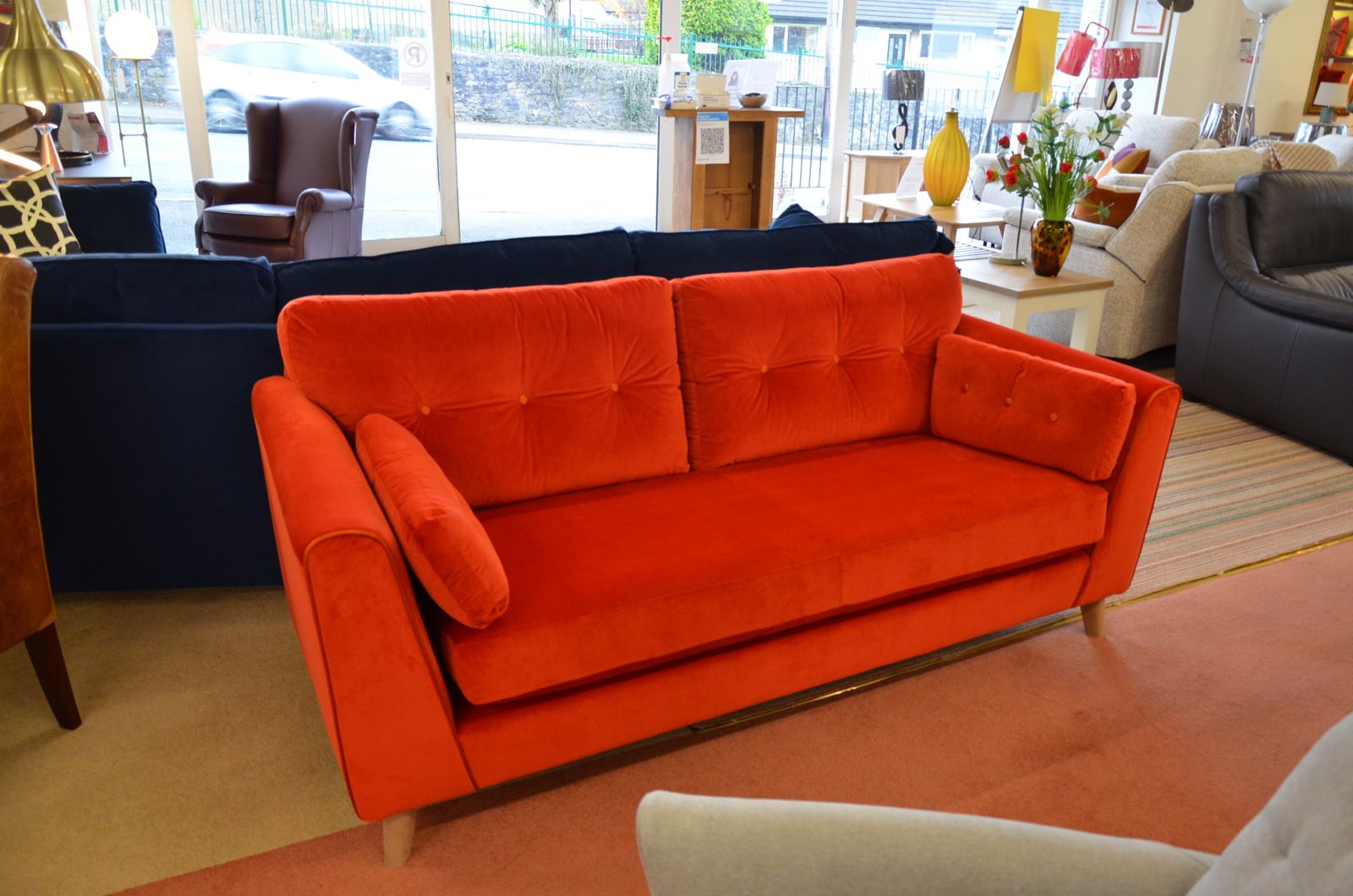 Burnt Orange Sofa