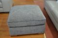 grey fabric footstool ex display sofas sale