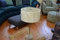 Cream Drum Table Lamp with 2 Lights and Glass Diffuser 4562-2CR