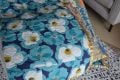 Tropical Colours Quilt Mixed Paisley and Striped Pattern Patchwork Cotton and Linen Fabrics