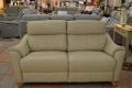 discount G Plan Hurst sofa and chair cream leather power recliners ex display sofas outlet Preston