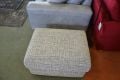Prototype Footstool in Grey Woven Fabric with Free UK Delivery