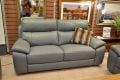 Discount Sofas Italian leather 3 seater couch clearance outlet Chorley