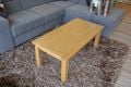 Plain Oak Coffee Table with Tapered Legs