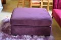 purple velvet footstool designer furniture shop Clitheroe