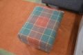 Abbey Tartan Storage Footstool in Pink and Green Fabric