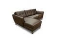 Holly chaise sofa in brown leather ex display clearance outlet shop fast delivery sofas The Lounge Co 