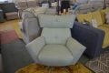 Jacob swivel chair teal retro designer chair ex display furniture outlet shop Lancashire The Lounge Co
