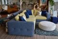 fabric corner sofa in stock now ex display sofas designer furniture outlet shop Clitheroe Lancashire