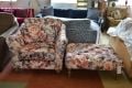 designer sofas Lancashire in stock fast delivery armchair and footstool floral near Liverpool