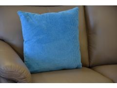 Pair of Blue Cord Cushions with Fillings