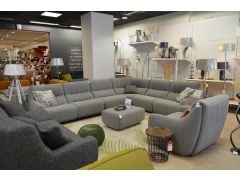 ex display fabric corner suite sofas outlet shop Chester sofa 