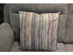 Blue and Coral Pink Scatter Cushions Large Set of 2 with Fibre Fillings