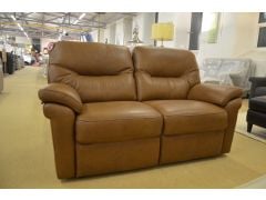Seattle Brown Leather Sofa 2 - 3 Seater Settee from a Famous British Brand