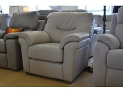 Washington recliner armchair in capri chalk leather ex display recliners discount outlet sale Lancashire