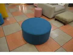 Blue Pop Large Round Footstool by Sixteen3