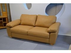 Camden Large Sofa in Parchment Leather 3 Seater Settee