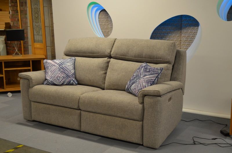 G Plan Ellis Sofa Power Recliner Settee with Adjustable Headrests and Lumbar Support Discount G Plan Outlet Store Chorley Preston