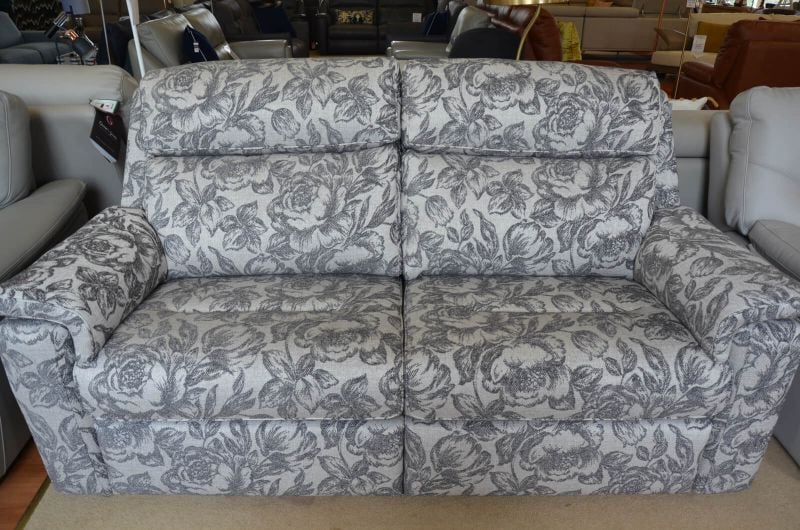 Ellis Large Two Seater Sofa in Blue Floral Fabric